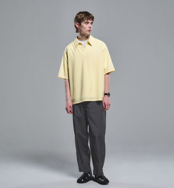 UNITED ARROWS green label relaxing「ウォッシャブルトロ スキッパー 半袖 シャツ プルオーバー -ウォッシャブル・ストレッチ-」|シャツ・ブラウス|