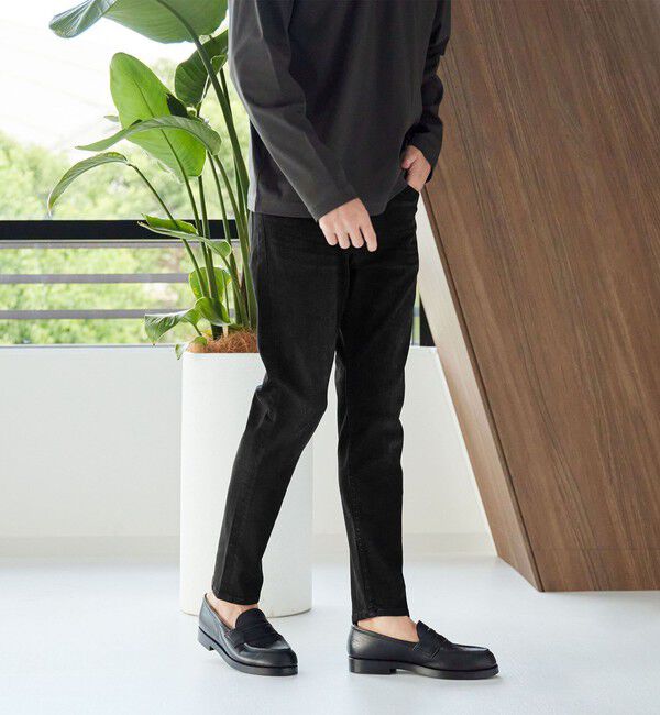 BEAUTY&YOUTH UNITED ARROWS「【WEB限定 WARDROBE SMART】NEOスキン デニム スキニーパンツ」|デニム|BLACK
