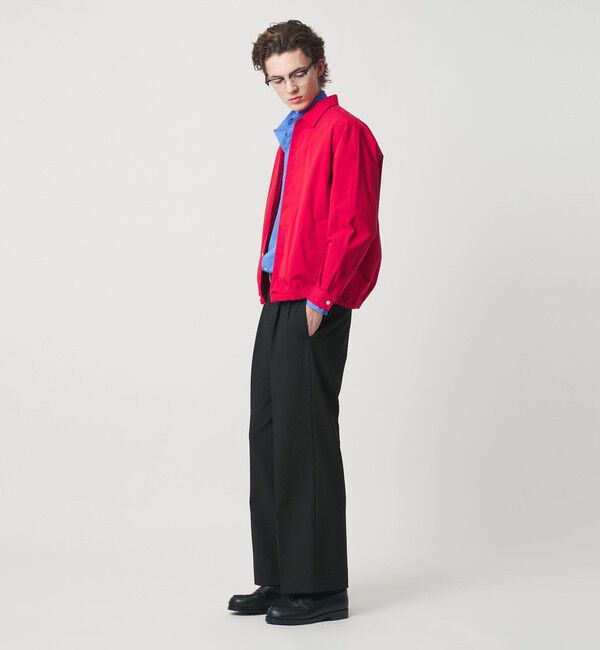 BEAUTY&YOUTH UNITED ARROWS「ダブル T/R 2プリーツ ボリューム スラックス NO.9 ウォッシャブル」|チノ|