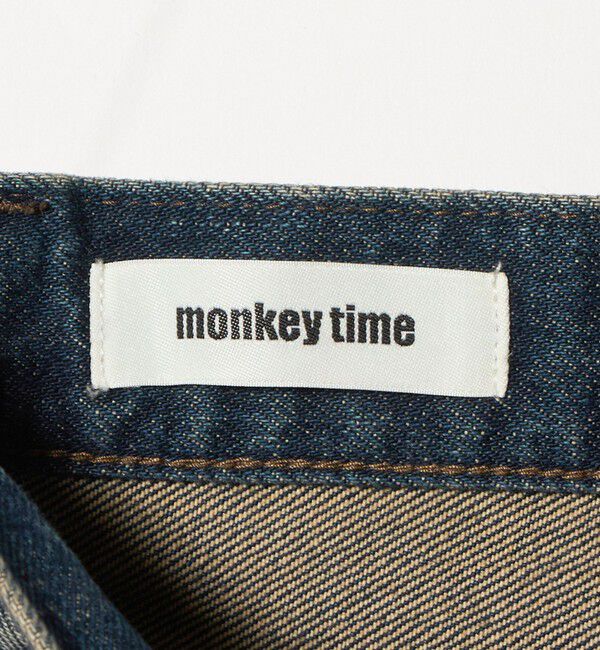 MONKEY TIME「デニム カーブ パンツ」|チノ|
