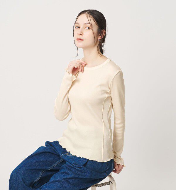 BEAUTY&YOUTH UNITED ARROWS「ポリエステルコットンテレコ メローステッチ クルーネックカットソー」|Tシャツ・カットソー|