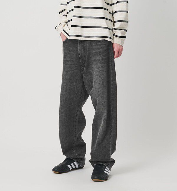 NICE WEATHER「＜NICE WEATHER＞5P レギュラーデニムパンツ」|チノ|BLACK