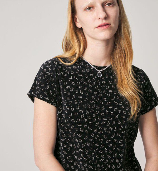 STEVEN ALAN「＜Steven Alan＞フラワー ベロア Tシャツ」|Tシャツ・カットソー|