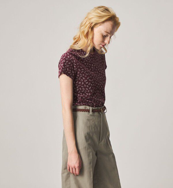 STEVEN ALAN「＜Steven Alan＞フラワー ベロア Tシャツ」|Tシャツ・カットソー|