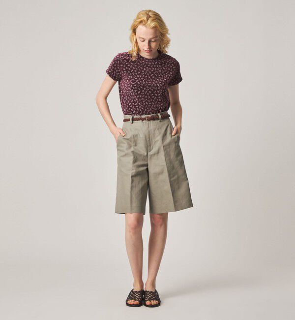 STEVEN ALAN「＜Steven Alan＞フラワー ベロア Tシャツ」|Tシャツ・カットソー|