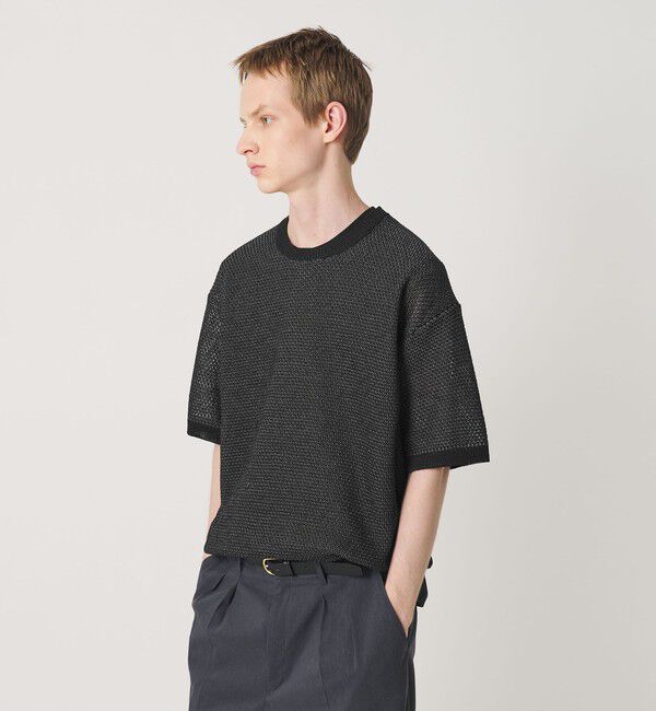 BEAUTY&YOUTH UNITED ARROWS「ダイアゴナル ウェーブ パターン クルーネック ニット」|ニット・セーター|