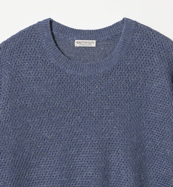 BEAUTY&YOUTH UNITED ARROWS「ダイアゴナル ウェーブ パターン クルーネック ニット」|ニット・セーター|
