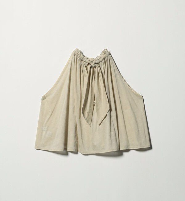 ATTISESSION「＜ATTISESSION＞シアージャージ ギャザー ホルターネックトップス」|Tシャツ・カットソー|