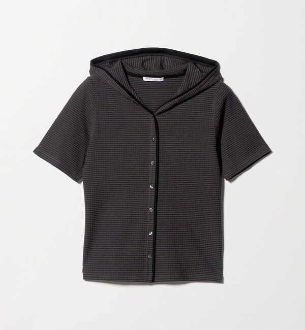 BEAUTY&YOUTH UNITED ARROWS「ボーダー＆ソリッド フード カーディガン」|カーディガン|DK.BROWN