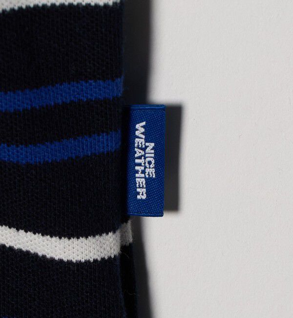 NICE WEATHER「＜NICE WEATHER＞ボーダー ショートスリーブ ポロシャツ」|Tシャツ・カットソー|