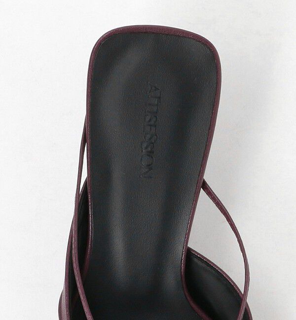 ATTISESSION「＜ATTISESSION＞アシンメトリー Vライン サンダル」|その他|