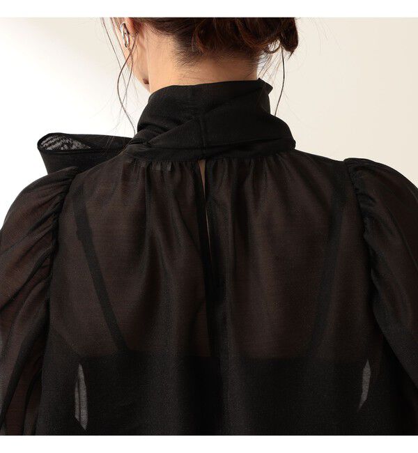 Demi-Luxe BEAMS 「オーガンジー リボンブラウス」|シャツ・ブラウス|