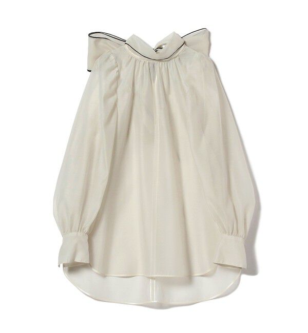 Demi-Luxe BEAMS 「オーガンジー リボンブラウス」|シャツ・ブラウス|