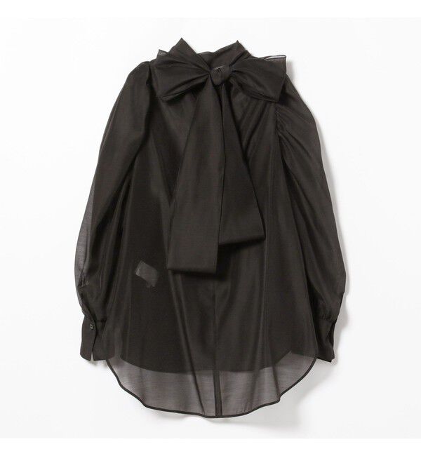 Demi-Luxe BEAMS 「オーガンジー リボンブラウス」|シャツ・ブラウス|