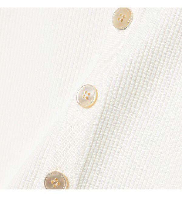 Demi-Luxe BEAMS 「AURALEE / GIZA HIGH GAUGE RIB KNIT SHORT CARDIGAN」|ニット・セーター|