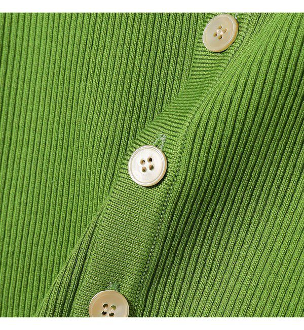 Demi-Luxe BEAMS 「AURALEE / GIZA HIGH GAUGE RIB KNIT SHORT CARDIGAN」|ニット・セーター|