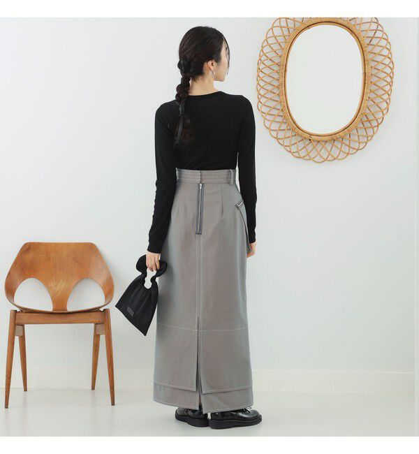 Ray BEAMS 「テレコ リブ クルーネック トップス」|Tシャツ・カットソー|