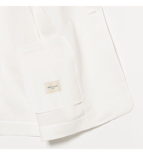 Demi-Luxe BEAMS 「ダブルブレスト リネン ジャケット」|ダッフルコート|