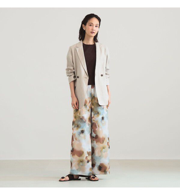 Demi-Luxe BEAMS 「ダブルブレスト リネン ジャケット」|ダッフルコート|