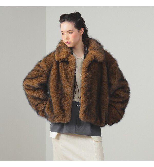 Ray BEAMS 「フェイクファー ショート ブルゾン」|ブルゾン・スタジャン|