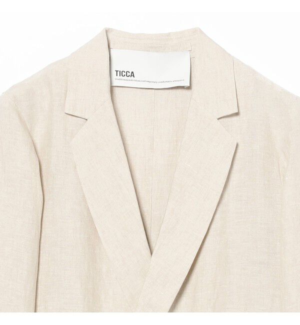 Demi-Luxe BEAMS 「【別注】TICCA / リネン ジャケット」|ダッフルコート|