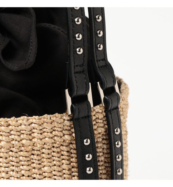 Demi-Luxe BEAMS 「VIOLAd&rsquo;ORO / アバカ スタッズ バケツ トートバッグ」|トートバッグ|