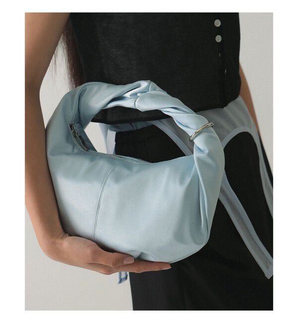 Ray BEAMS 「サテン ホーボ ーバッグ」|ハンドバッグ|LIGHT_BLUE
