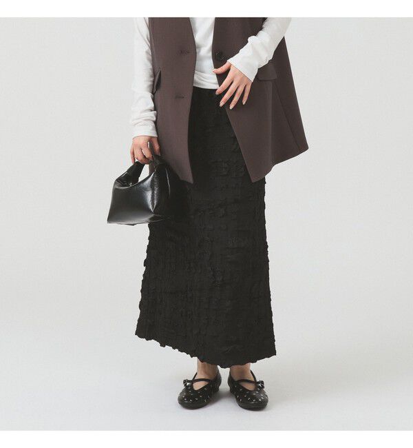 Ray BEAMS 「ストレッチ ジャカード タイト スカート」|スカート|BLACK
