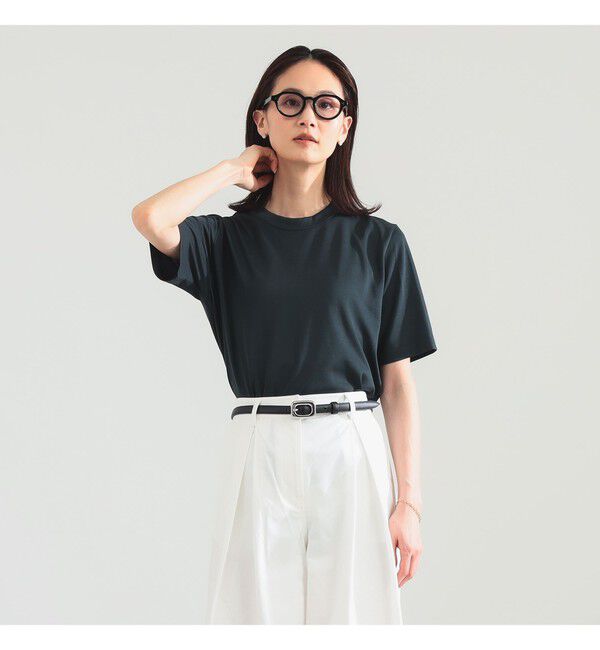 Demi-Luxe BEAMS 「【別注】スタイリスト佐藤佳菜子 &times; SLOANE / ウール混 クルーネック  Tシャツ」|Tシャツ・カットソー|