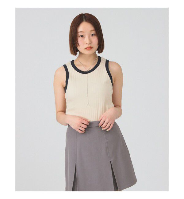 Ray BEAMS 「リブ リンガー タンクトップ」|Tシャツ・カットソー|