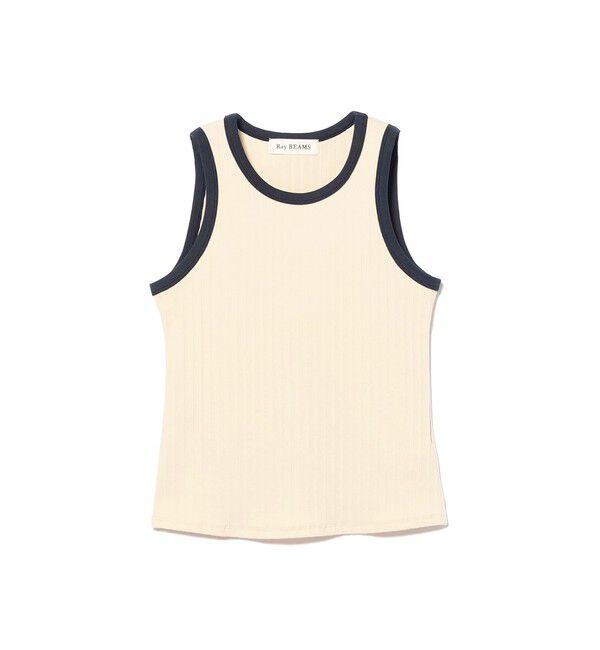 Ray BEAMS 「リブ リンガー タンクトップ」|Tシャツ・カットソー|