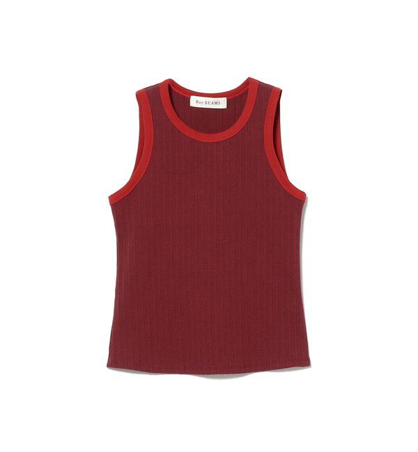 Ray BEAMS 「リブ リンガー タンクトップ」|Tシャツ・カットソー|