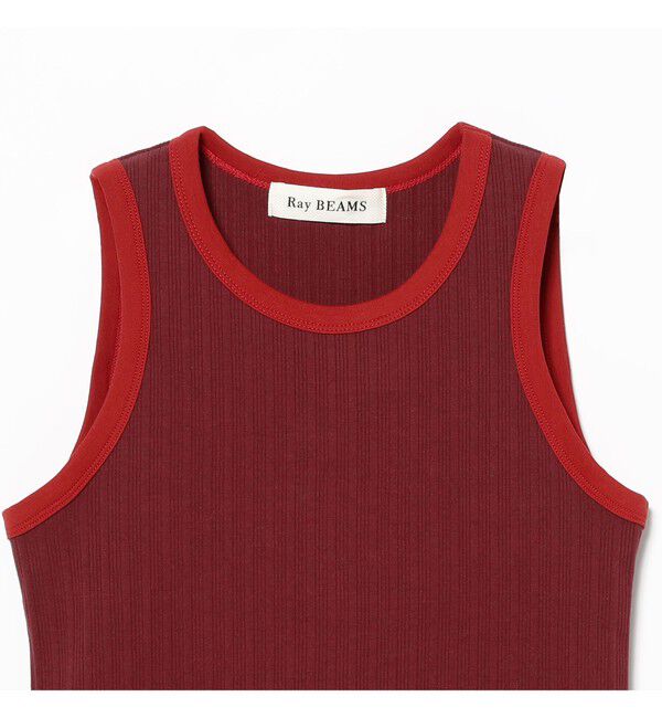 Ray BEAMS 「リブ リンガー タンクトップ」|Tシャツ・カットソー|