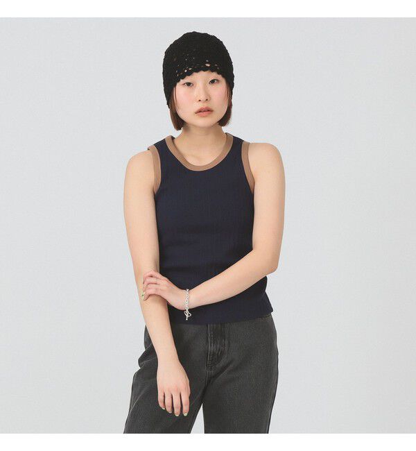 Ray BEAMS 「リブ リンガー タンクトップ」|Tシャツ・カットソー|
