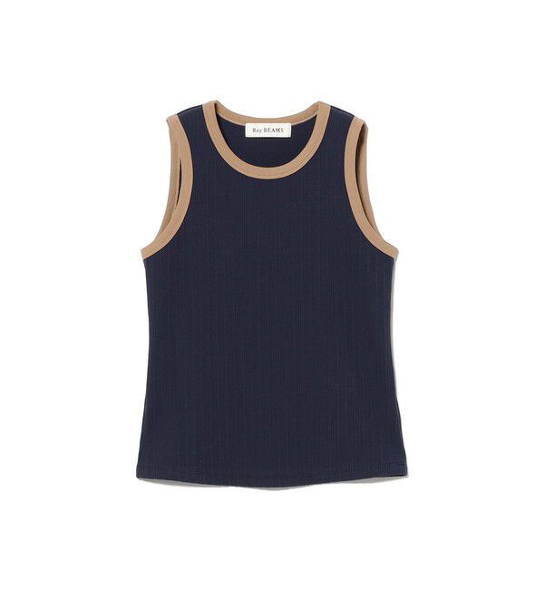 Ray BEAMS 「リブ リンガー タンクトップ」|Tシャツ・カットソー|