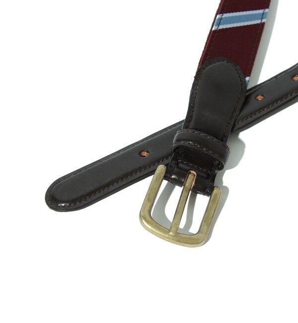 BEAMS PLUS「BEAMS PLUS / Leather Tab Ribbon Belt」|ベルト|