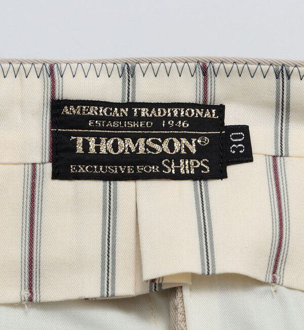 SHIPS「【SHIPS別注】THOMSON: コールドマーセ ウエストポイントクロス チノパンツ」|チノ|