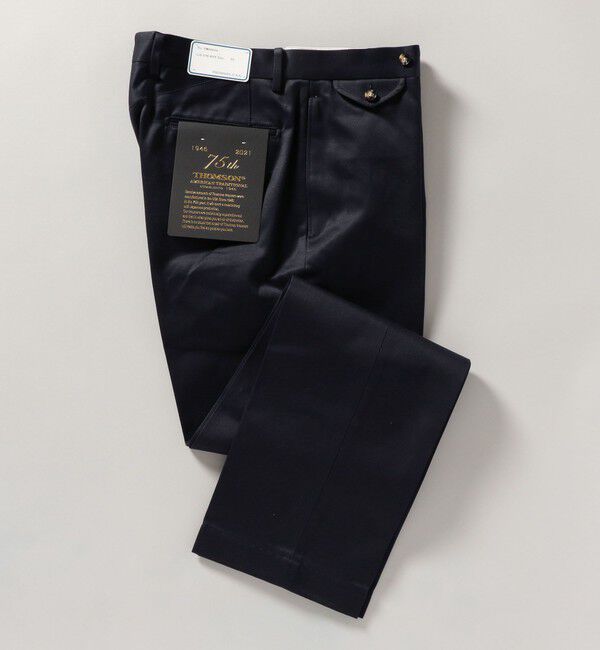 SHIPS「【SHIPS別注】THOMSON: コールドマーセ ウエストポイントクロス チノパンツ」|チノ|ネイビー