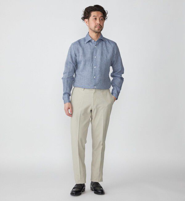 SHIPS「SHIPS: 〈ウエスト調整可能〉 ジャージ ドビー パンツ」|チノ|