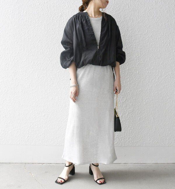 SHIPS any「SHIPS any:〈洗濯機可能〉ワッフル タンク ロング ワンピース」|ワンピース|