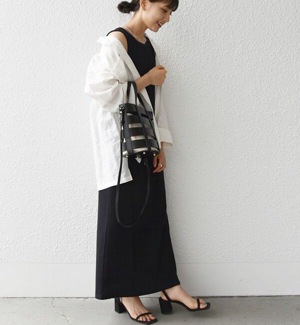 SHIPS any「SHIPS any:〈洗濯機可能〉ワッフル タンク ロング ワンピース」|ワンピース|