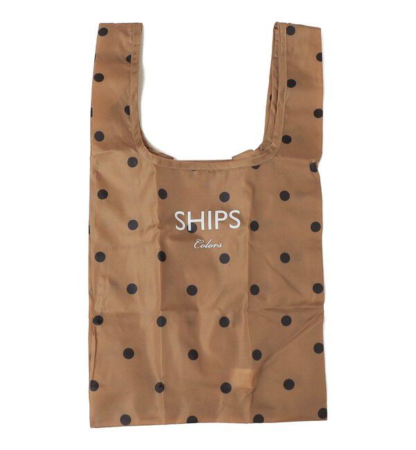 SHIPS Colors 「SHIPS Colors:〈手洗い可能〉リサイクル エコバッグ (S)」|エコバッグ|キャメル