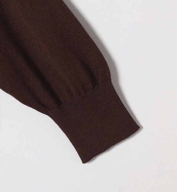 SHIPS any「SHIPS any:〈手洗い可能〉リネン ミックス Vネック ショート シアー カーディガン」|カーディガン|