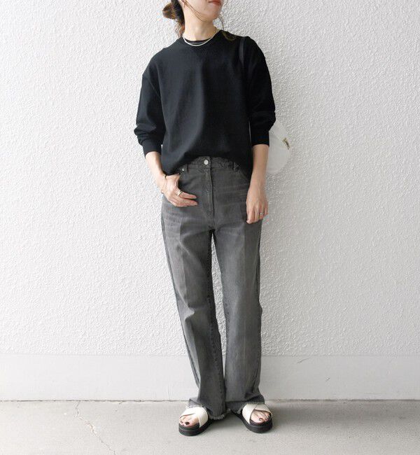 SHIPS any「【WEB限定】SHIPS any:〈手洗い可能〉スウェットライク ニット プルオーバー」|ニット・セーター|