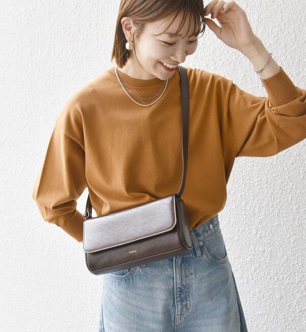 SHIPS any「【WEB限定】SHIPS any:〈手洗い可能〉スウェットライク ニット プルオーバー」|ニット・セーター|キャメル