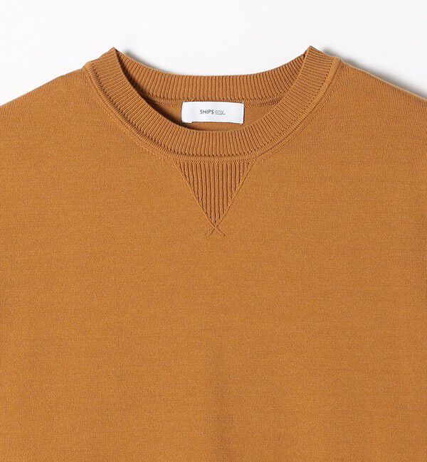 SHIPS any「【WEB限定】SHIPS any:〈手洗い可能〉スウェットライク ニット プルオーバー」|ニット・セーター|