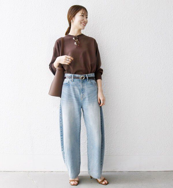 SHIPS any「【WEB限定】SHIPS any:〈手洗い可能〉スウェットライク ニット プルオーバー」|ニット・セーター|