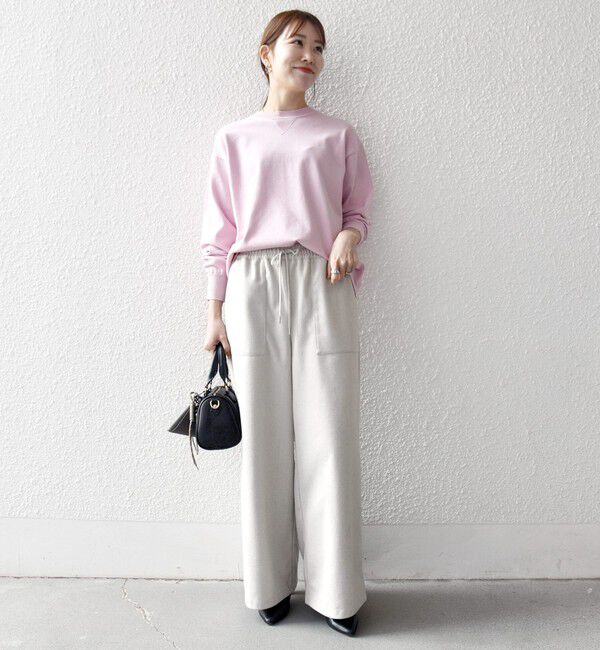 SHIPS any「【WEB限定】SHIPS any:〈手洗い可能〉スウェットライク ニット プルオーバー」|ニット・セーター|