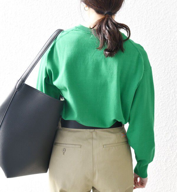 SHIPS any「【WEB限定】SHIPS any:〈手洗い可能〉スウェットライク ニット プルオーバー」|ニット・セーター|