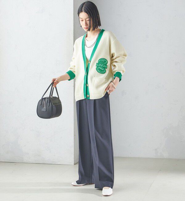 SHIPS for women「〈手洗い可能〉シャーク ツイード タック パンツ」|その他|